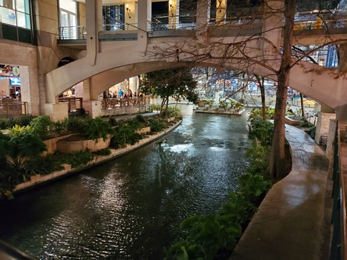 San Antonio Riverwalk at night